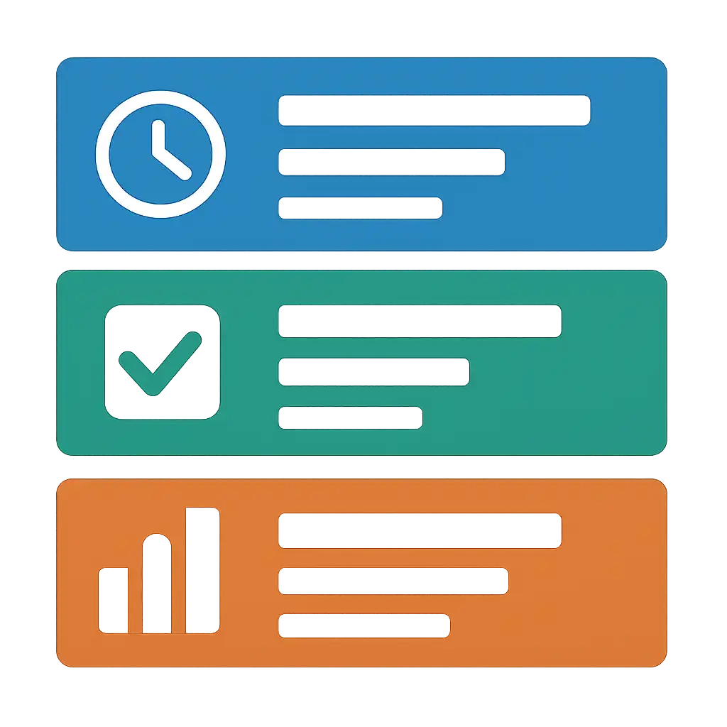 Infographic comparing options using coloured bars and, rush game: Rules, Timings and Results, Spin Crush