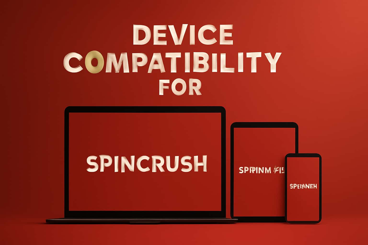 Image demonstrating device compatibility aspects of Spincrush.