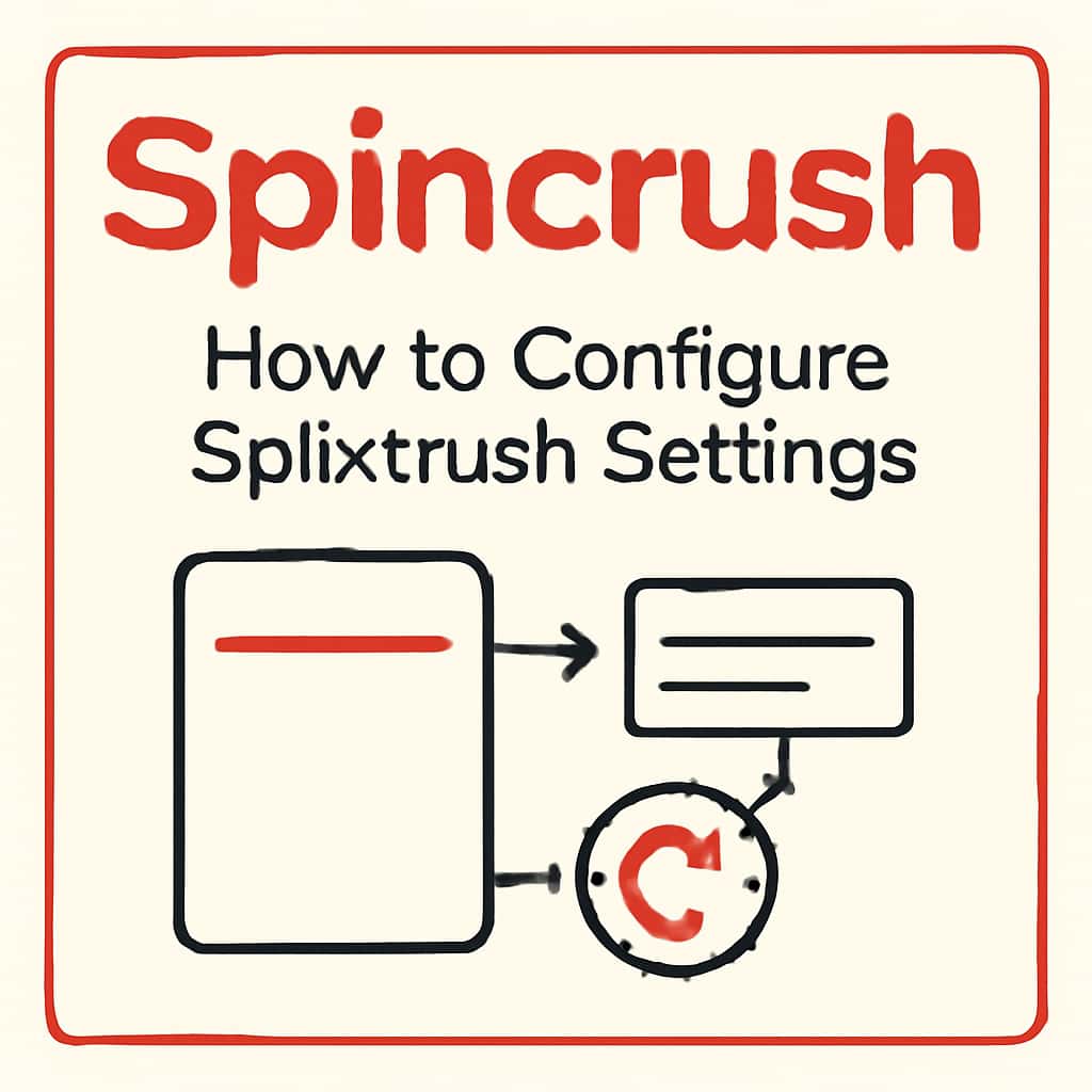 An educational diagram about configuring Spincrush settings.