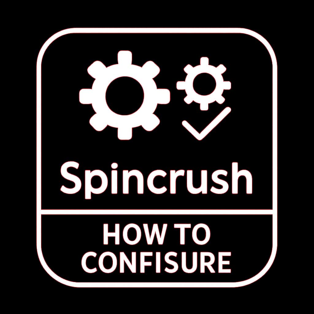 An icon representing the configuration of Spincrush settings.