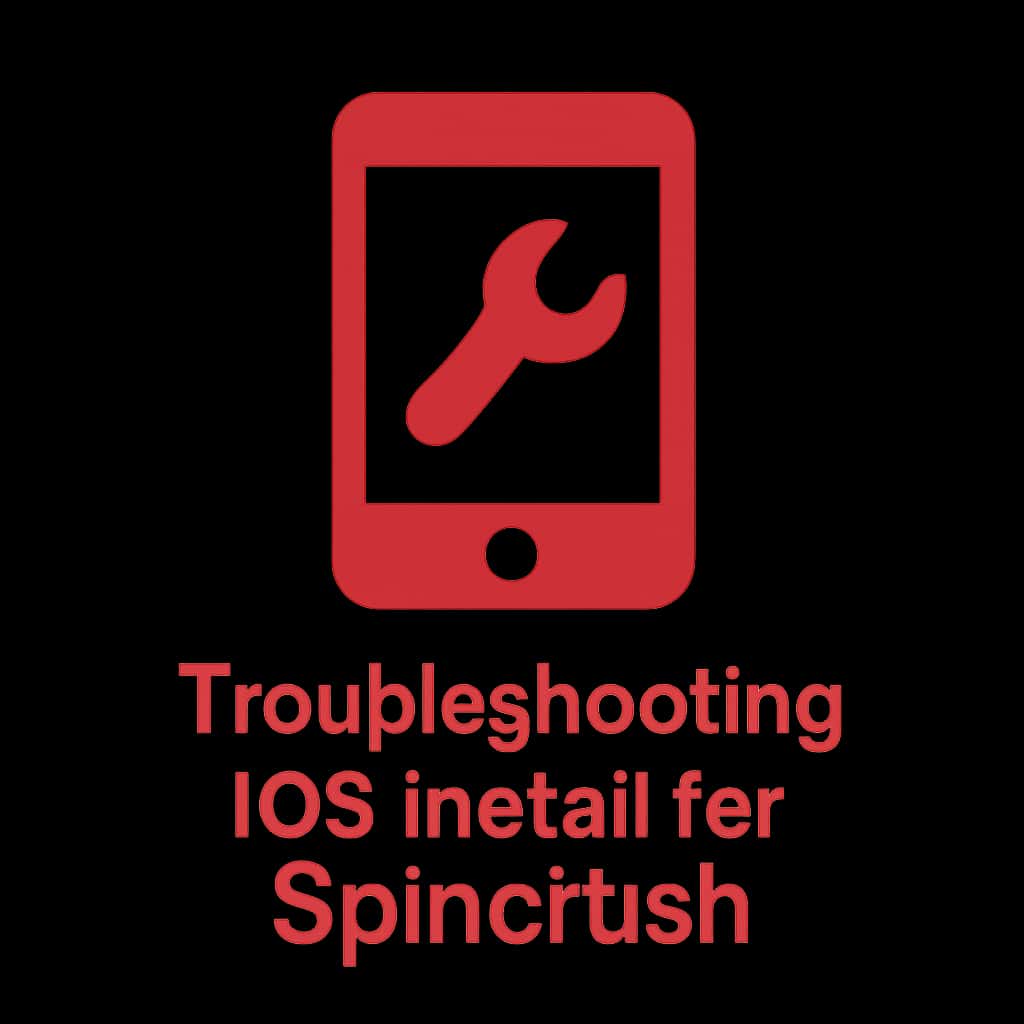 Icon depicting troubleshooting iOS installation for Spincrush.