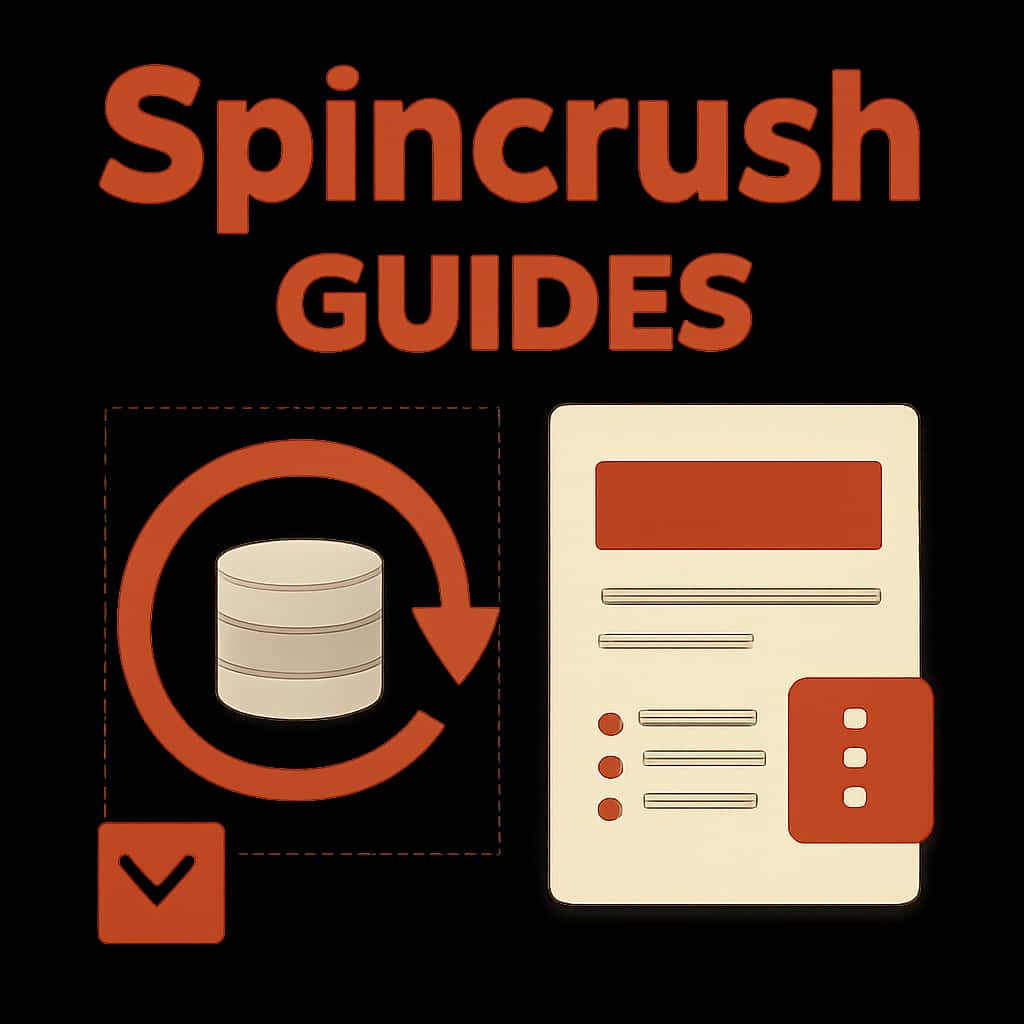 An educational diagram related to Spincrush Guides.